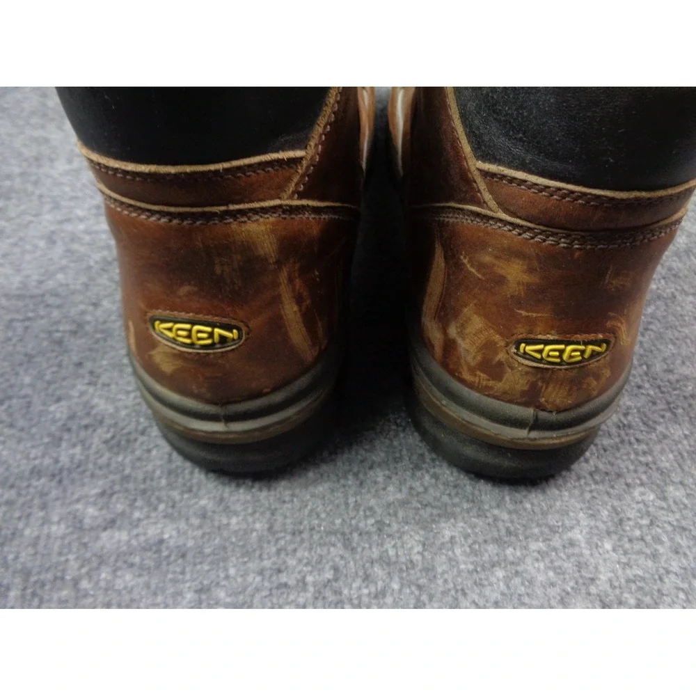 KEEN Utility Boots Men 15 Brown Portland 6 inch Waterproof Dark Earth